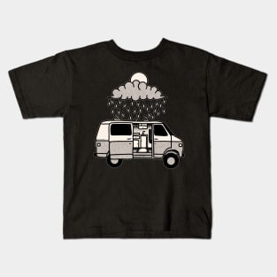 Vanlife on a rainy day Kids T-Shirt